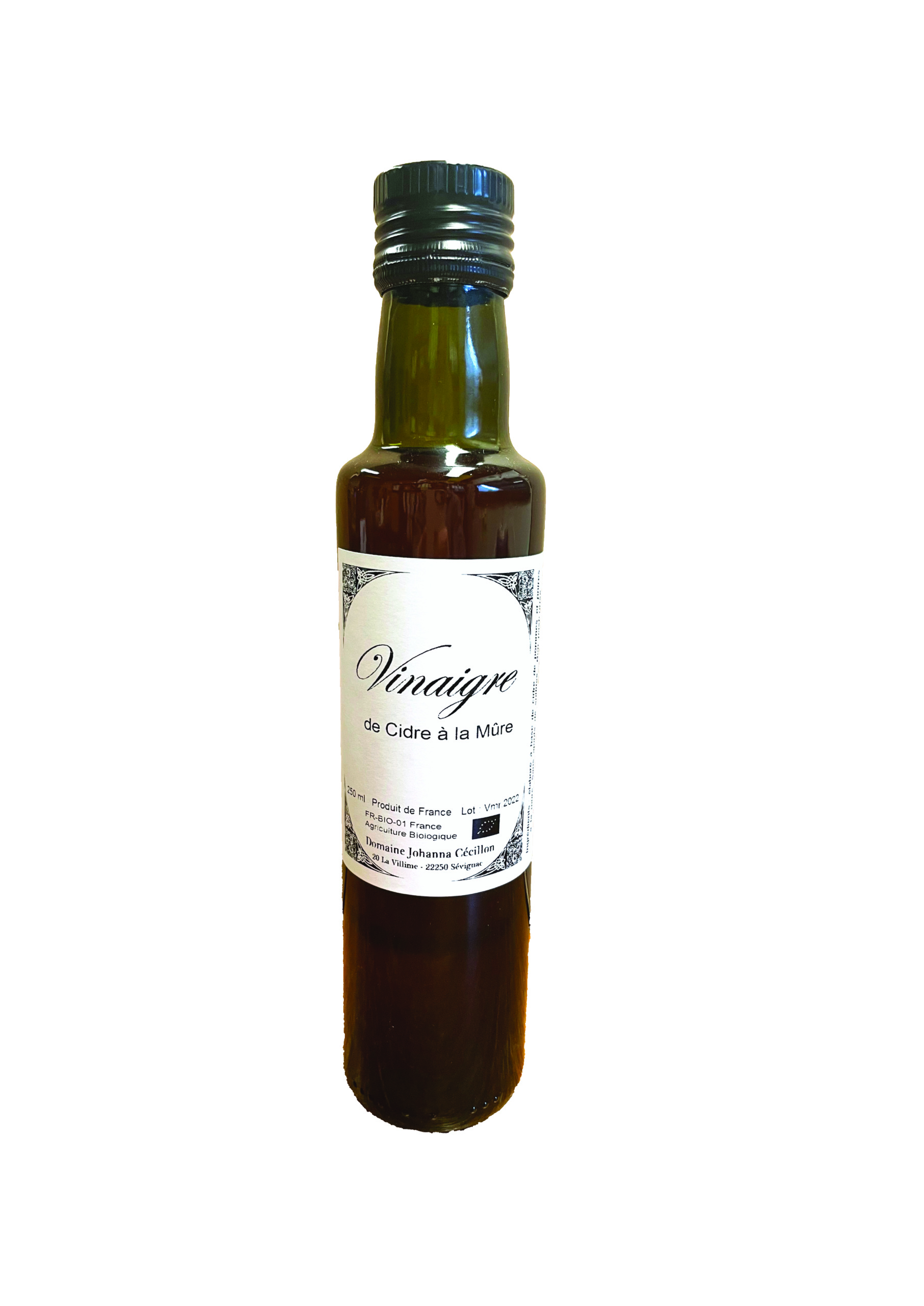 Vinaigre de cidre à la mûre