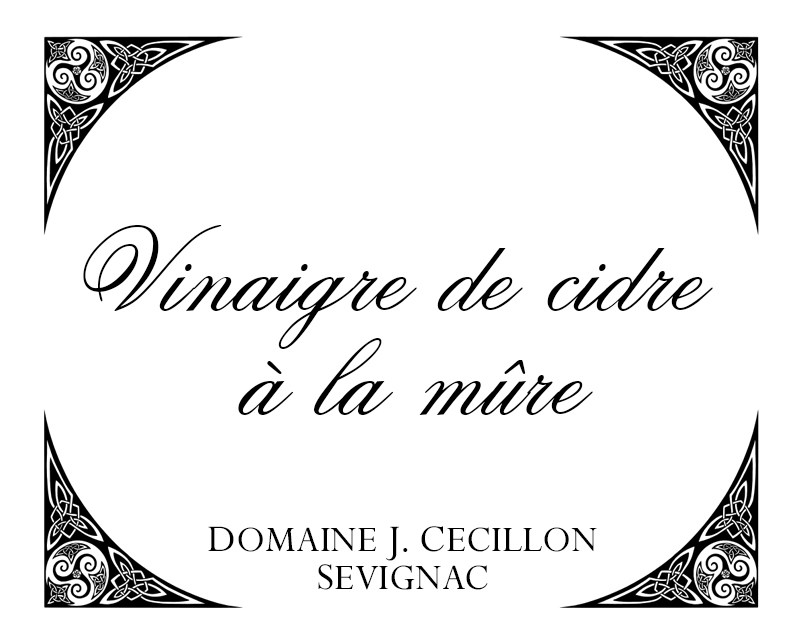 Vinaigre de cidre à la mûre